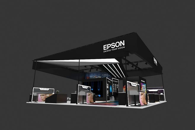 珠海展位搭建-EPSON-打印耗材展位搭建