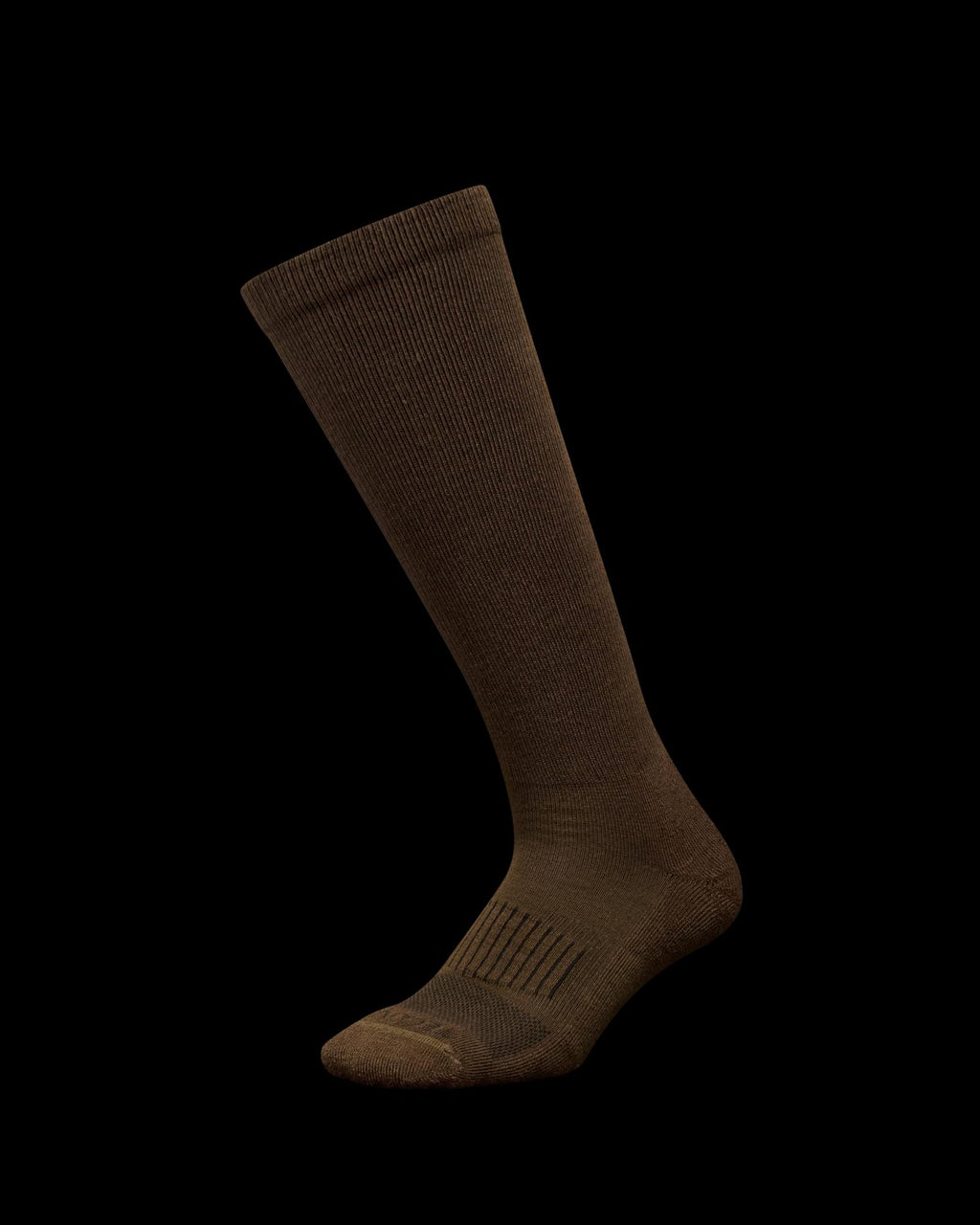 View of Boot Socks - Navy / Brown / White
