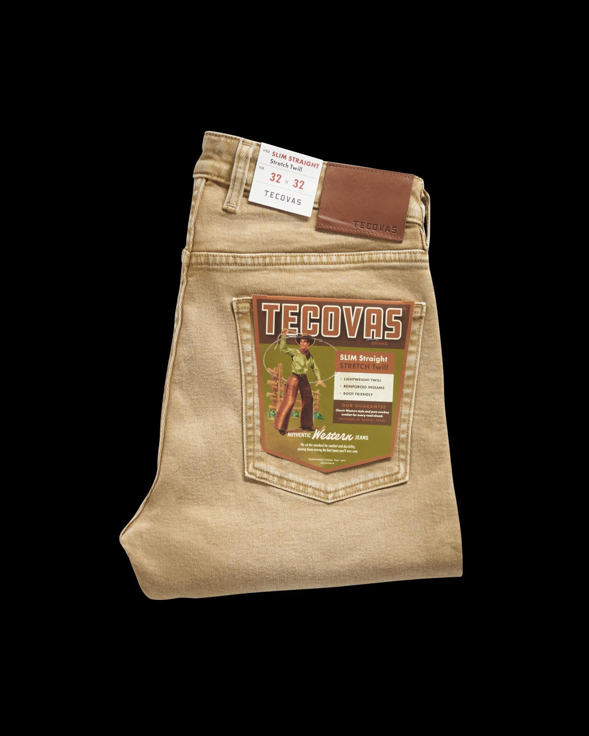 View of Men's Slim Straight Stretch Twill - Khaki