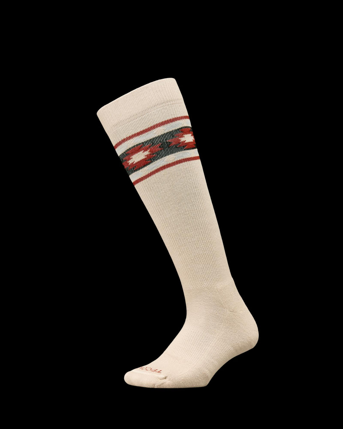 Quarterfront view of Over-The-Calf Socks (3-Pack) - Cactus/Mosaic Multi on plain background
