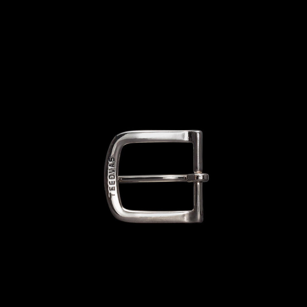 Front view of Men's Belt Buckle - Nickel-Plated Brass on plain background