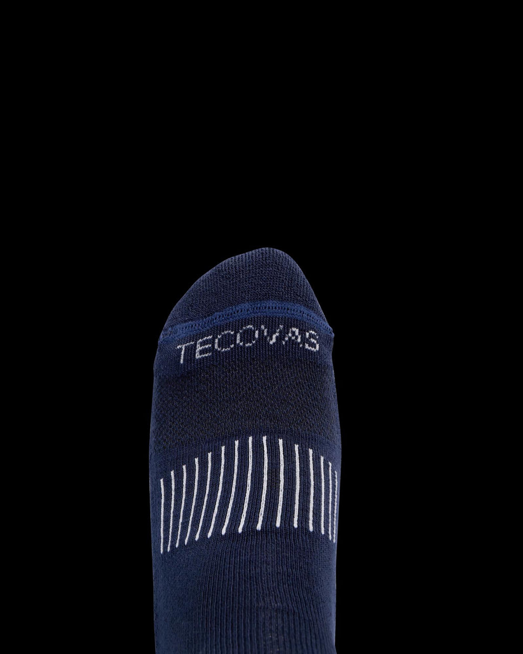 View of Boot Socks - Navy / Brown / White