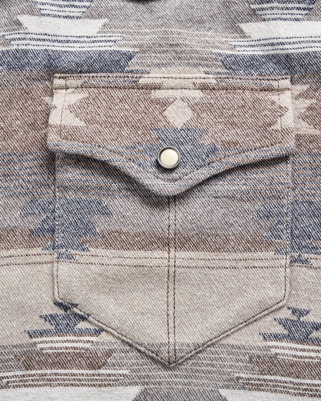 Closeup view of Men's Southwest Shacket - Multi
