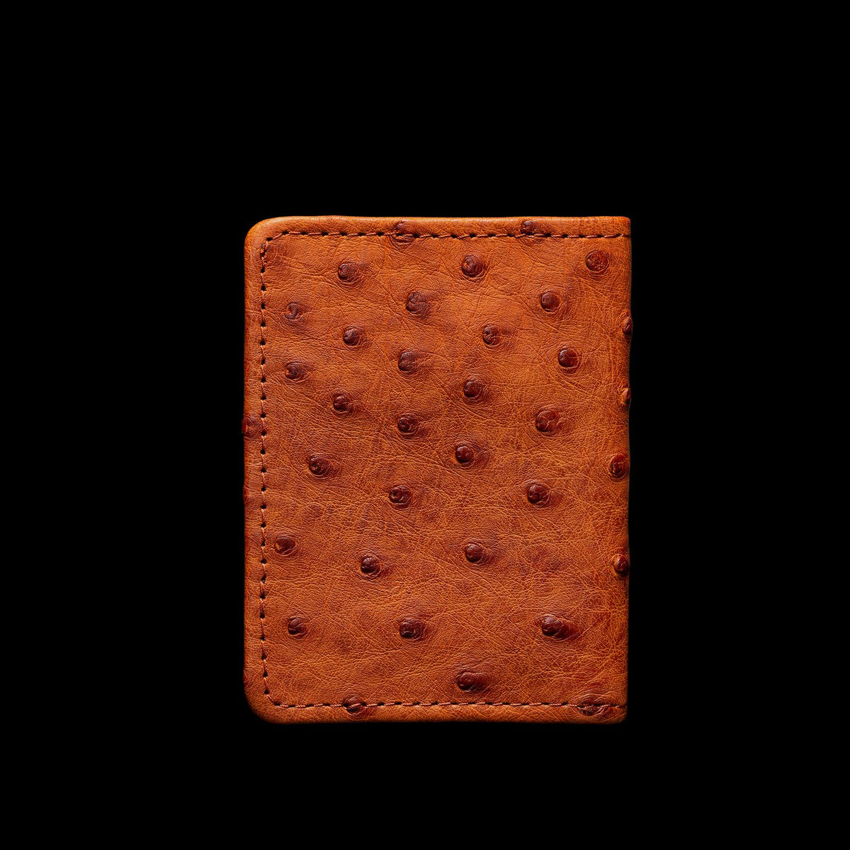 Back view of Bifold Card Case - Pecan on plain background