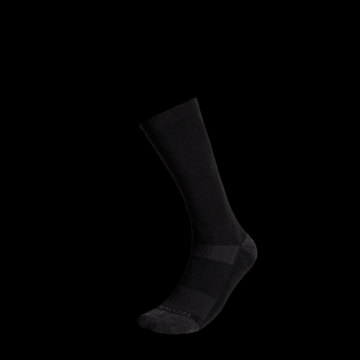 Front view of Men's Mid-Calf Sock - Midnight on plain background