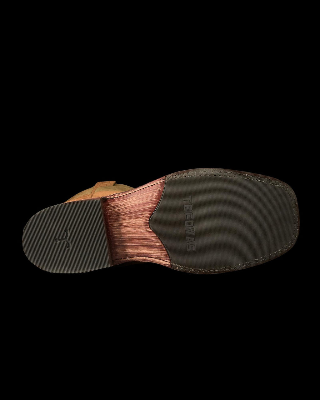 Sole view of The Doc Horizon - Sienna Suede on plain background
