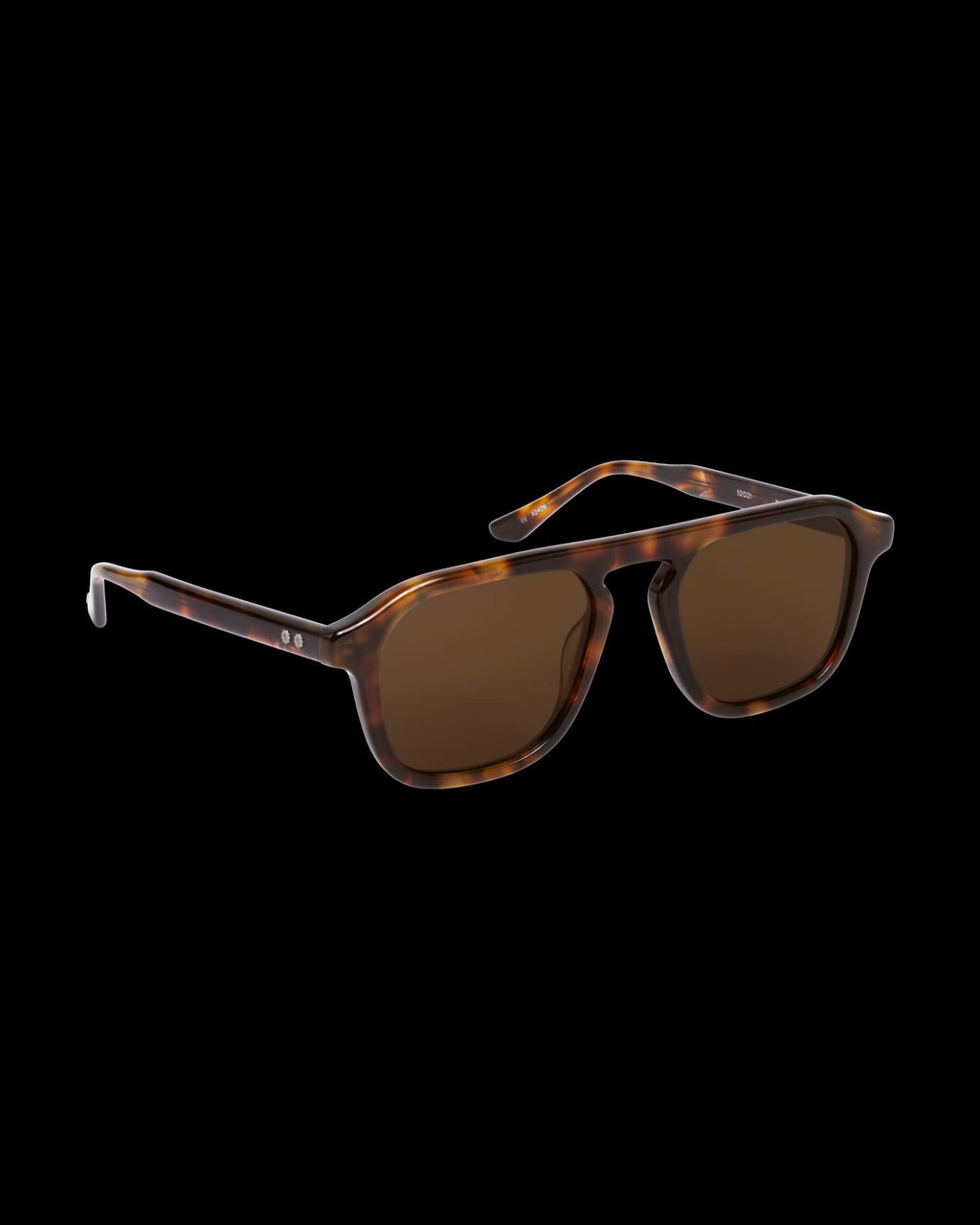Quarterfront view of Tecovas x KREWE Zander - Havana on plain background
