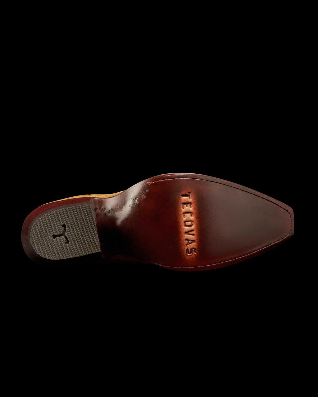 Sole view of The Piper II - Sienna Suede on plain background