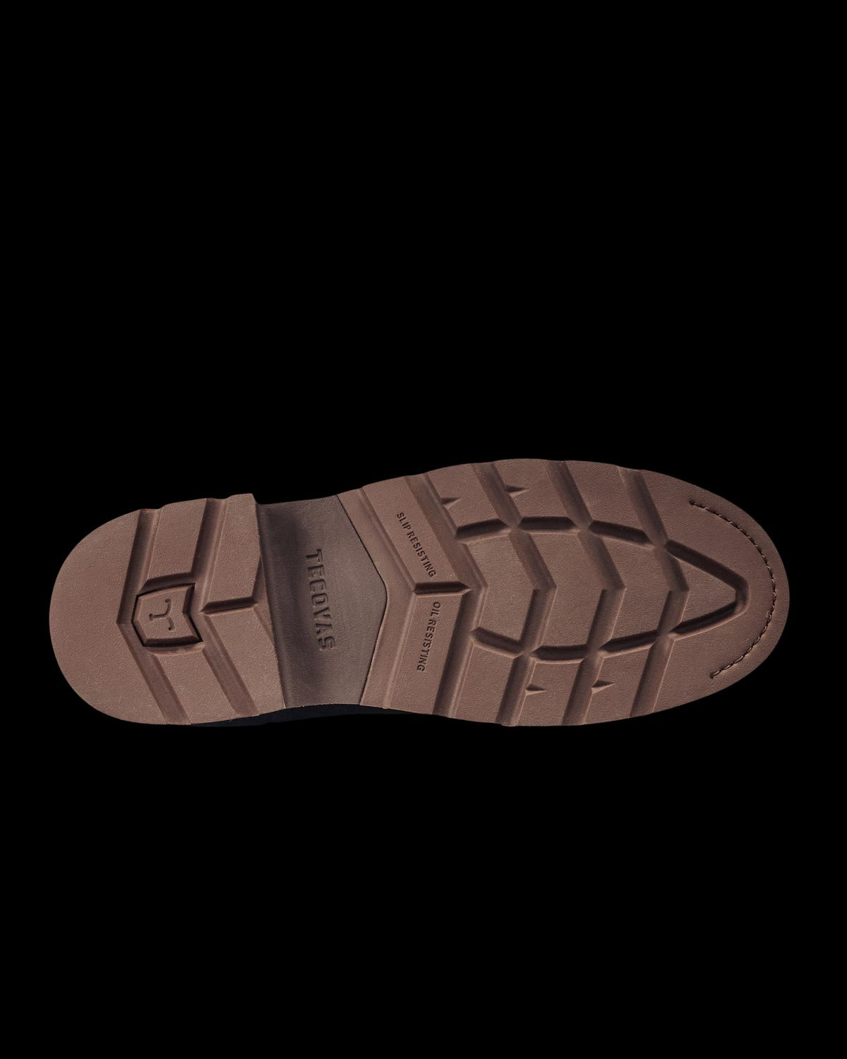 Toe view of Women's LongHaul Waterproof Chelsea Composite Toe Work Boot - Heritage Tan Cowhide on plain background