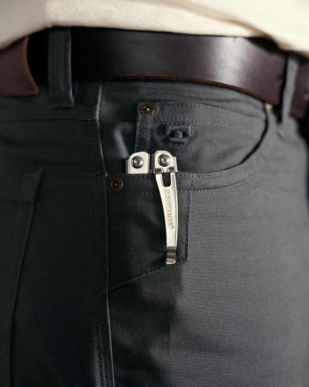 Closeup view of Men's Work Pant - Asphalt