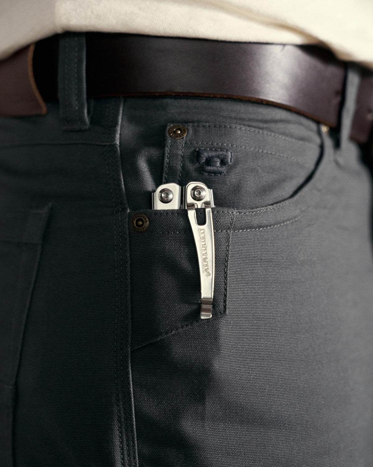 Closeup view of Men's Work Pant - Asphalt
