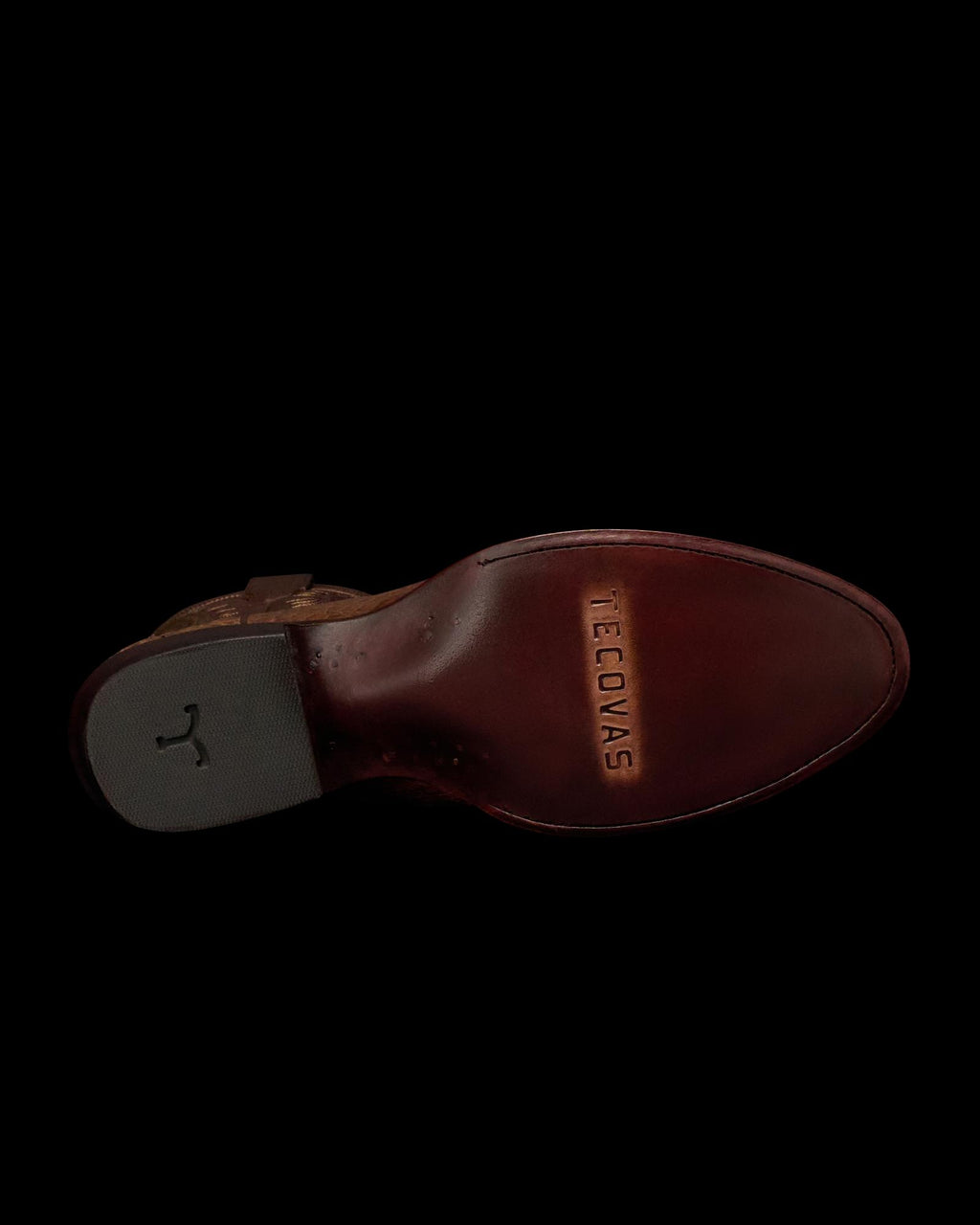 Sole view of The Dillon - Toffee Caiman on plain background