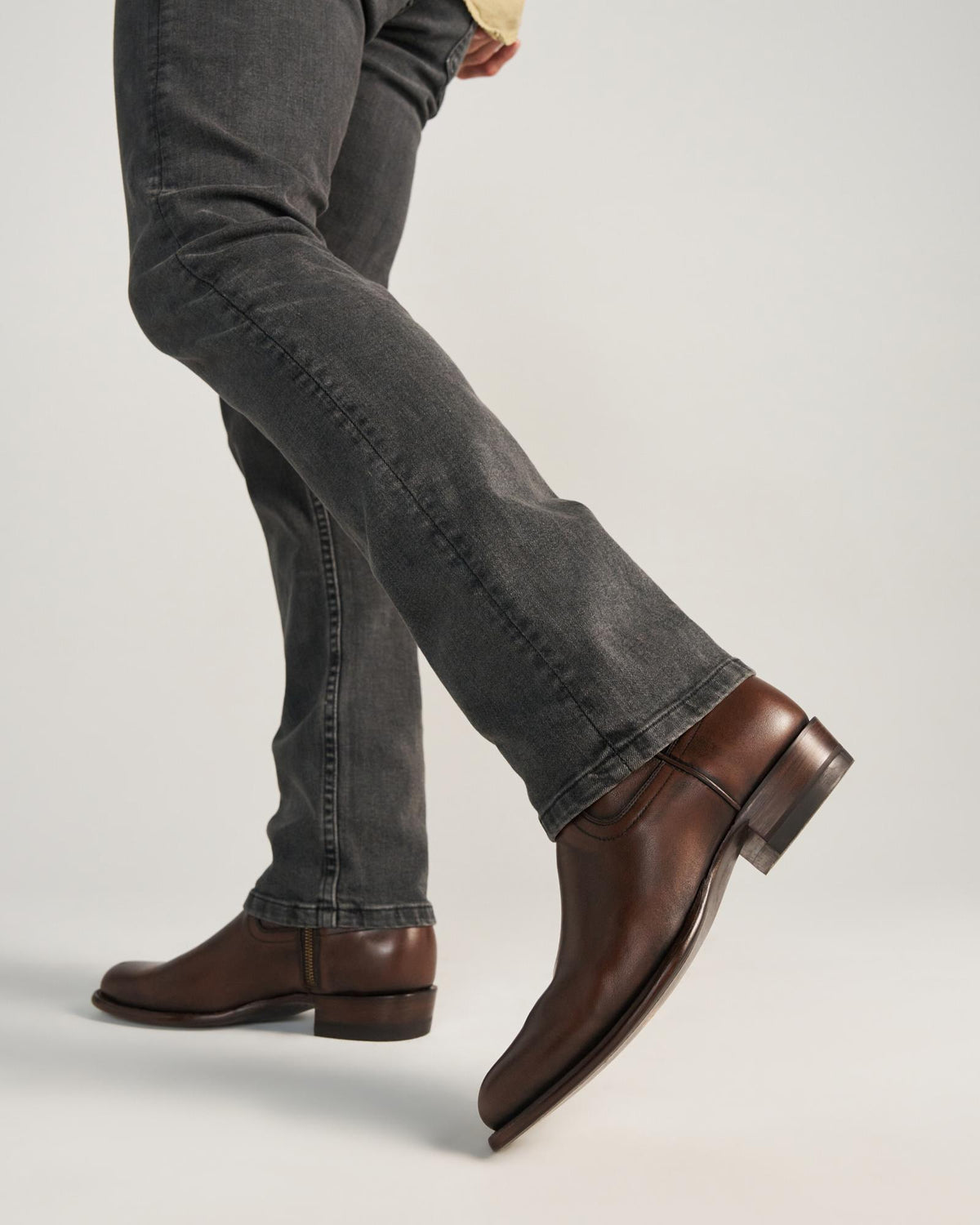 View of The Dean - Iced Tea Cowhide