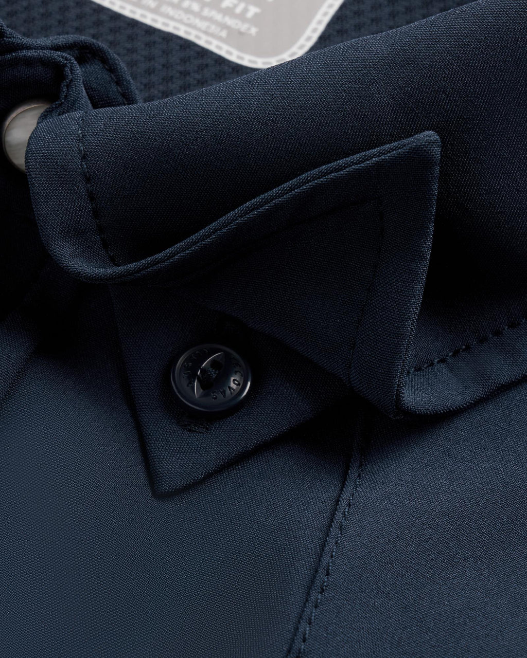 Closeup detail view of Men's Performance Western Pearl Snap - Navy
