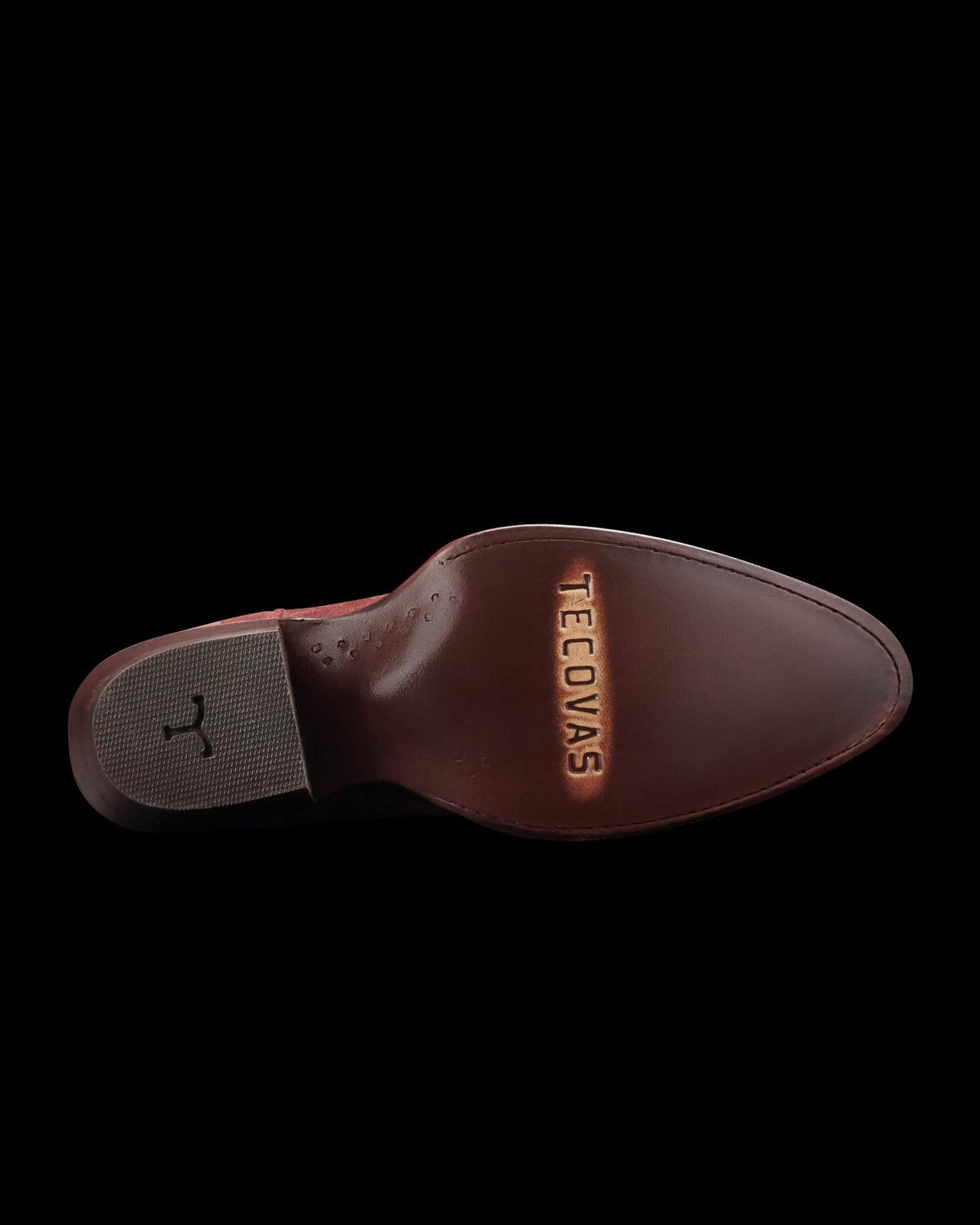 Sole view of The Jane - Brick Suede on plain background