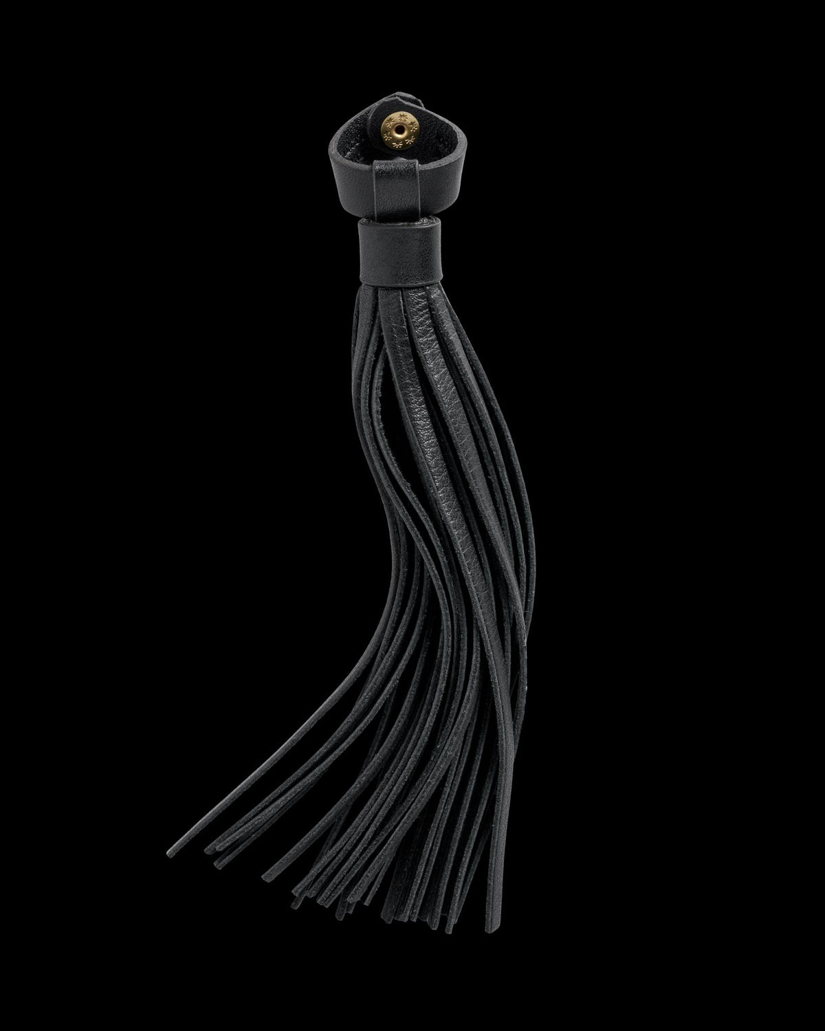 Front view of Tassel Boot Charm - Midnight on plain background