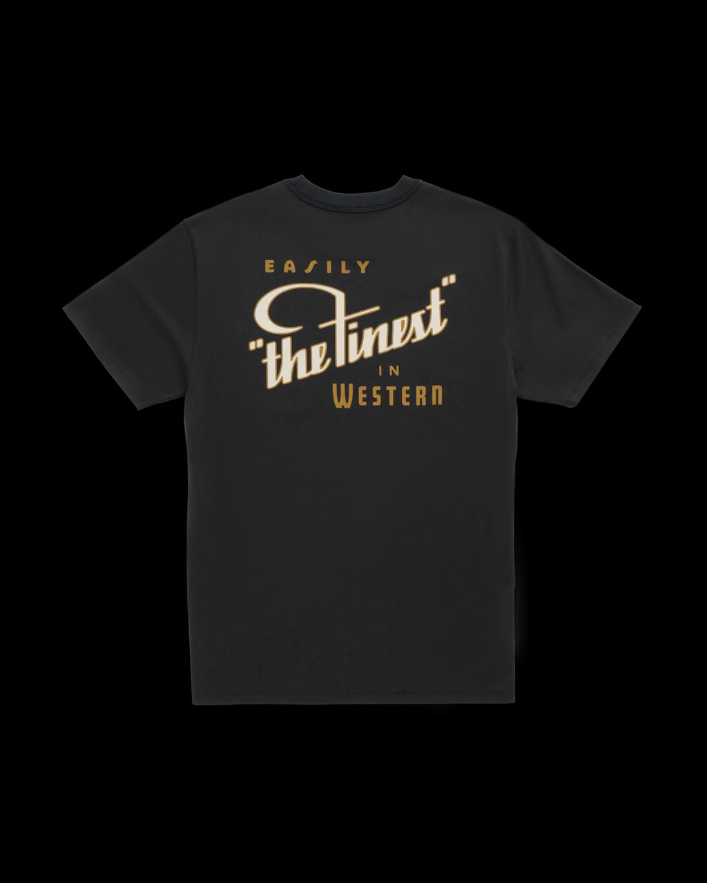 Closeup detail view of Men's the Finest Pocket T-Shirt - Black/Multi