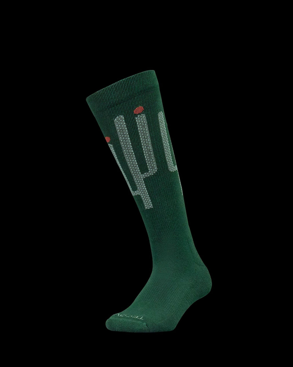 Quarterfront view of Over-The-Calf Socks (3-Pack) - Cactus/Mosaic Multi on plain background