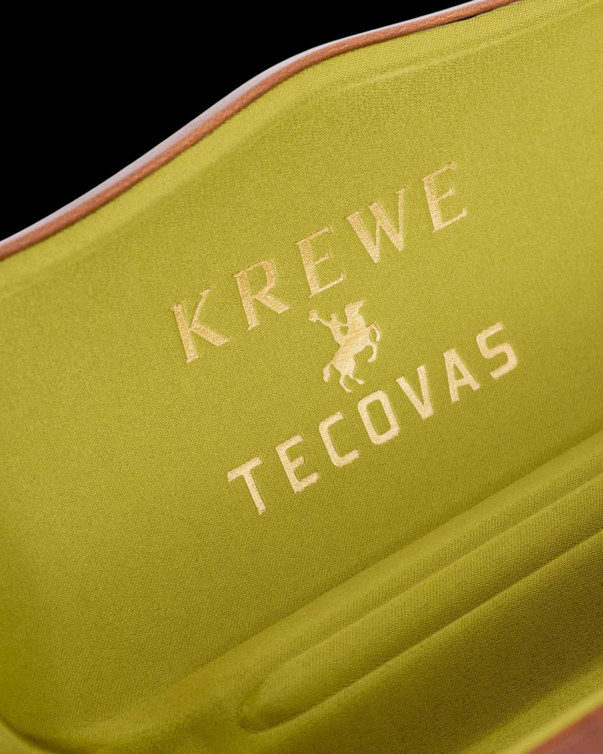 Closeup view of Tecovas x KREWE Austin - Brown