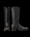 Pair view of The Charlie - Midnight Cowhide on plain background
