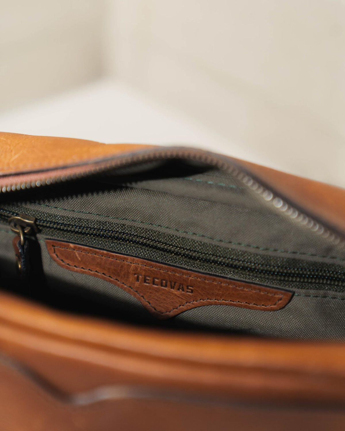 Interior image of The Bartlett Travel Kit on a bathroom counter.
