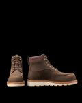 Pair view of LongHaul Waterproof Moc Composite Toe Work Boot - Espresso on plain background