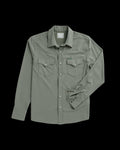 Closeup detail view of Men's Performance Western Pearl Snap - Cactus