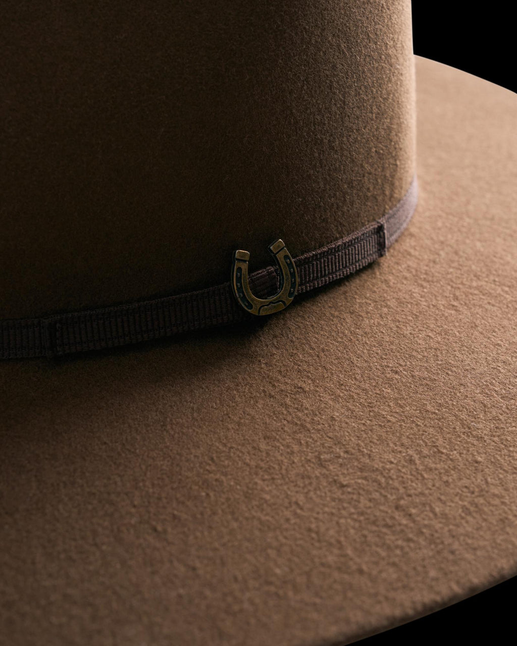 View of The Belle Wool Cowgirl Hat - Medium Brown