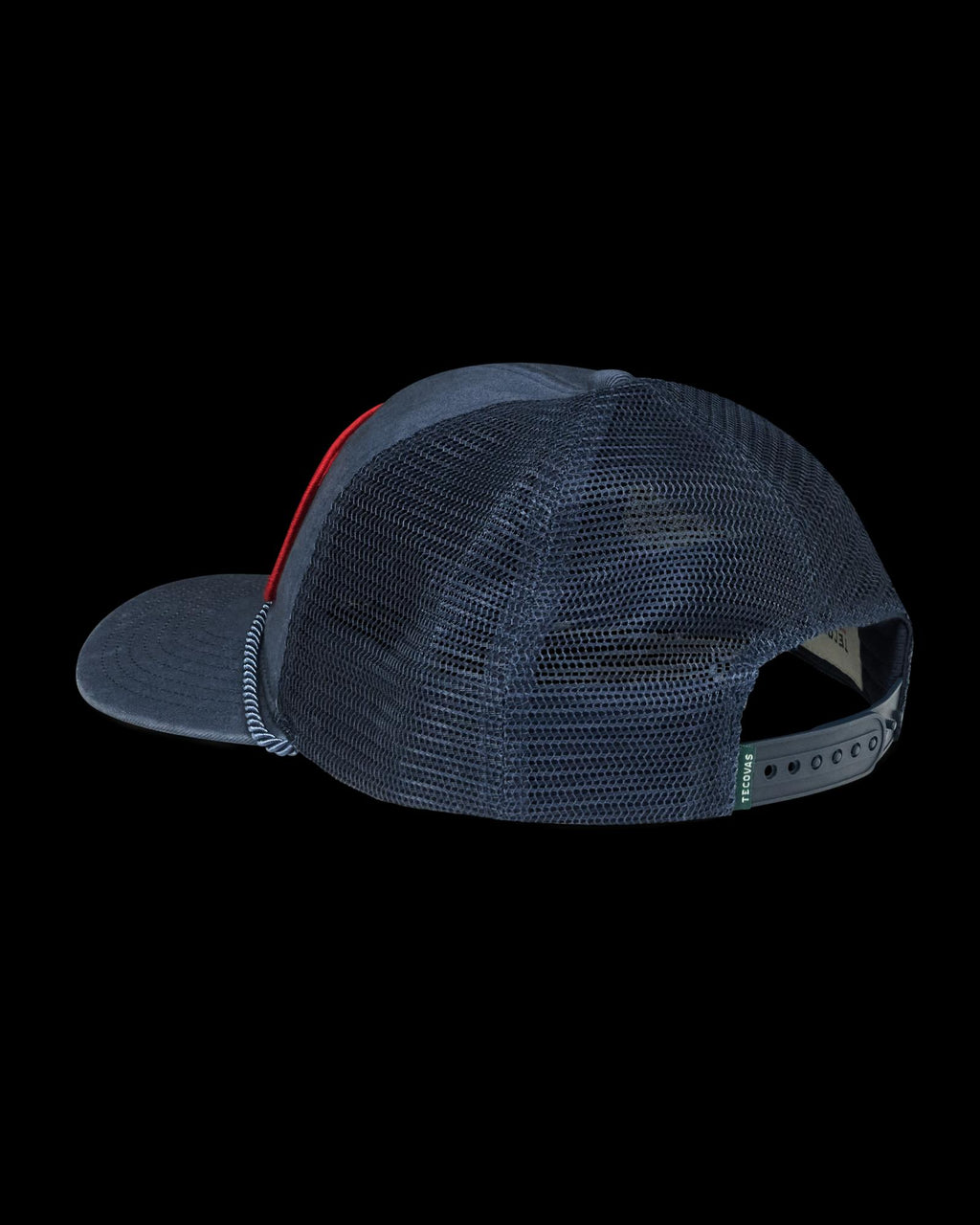 Quarterback view of Mechanic Trucker - Washed Blue on plain background