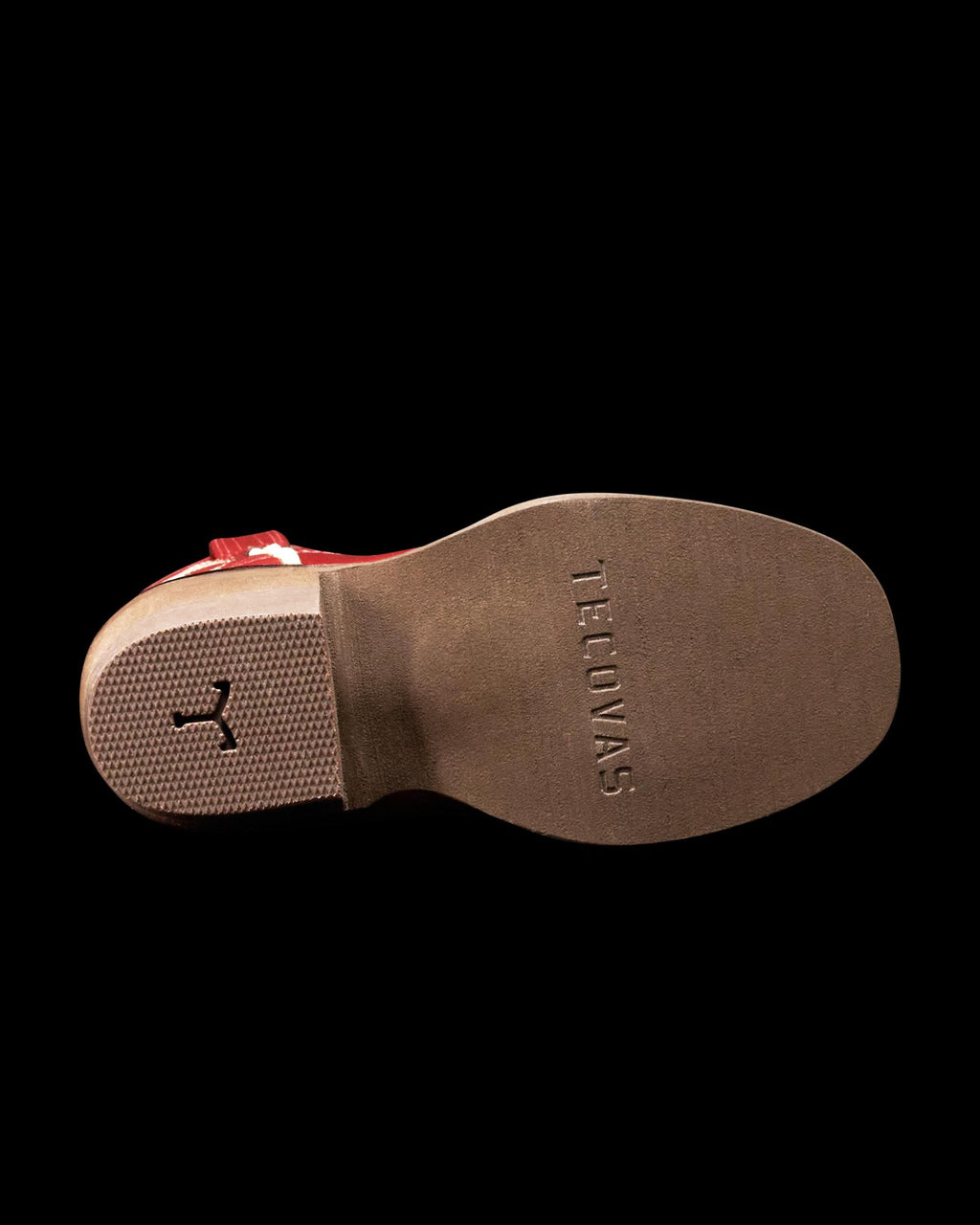 Sole view of The Annie Toddler - Scarlet on plain background
