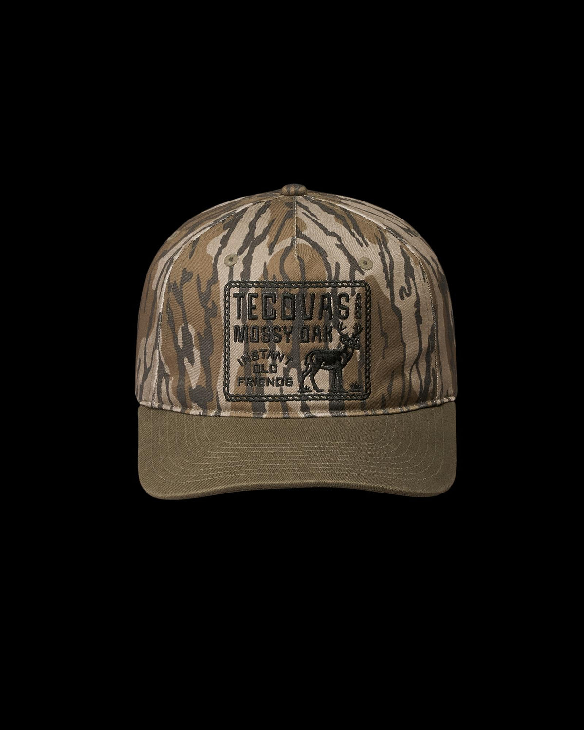 Front view of Tecovas x Mossy Oak Original Bottomland Hat - Original Bottomland on plain background