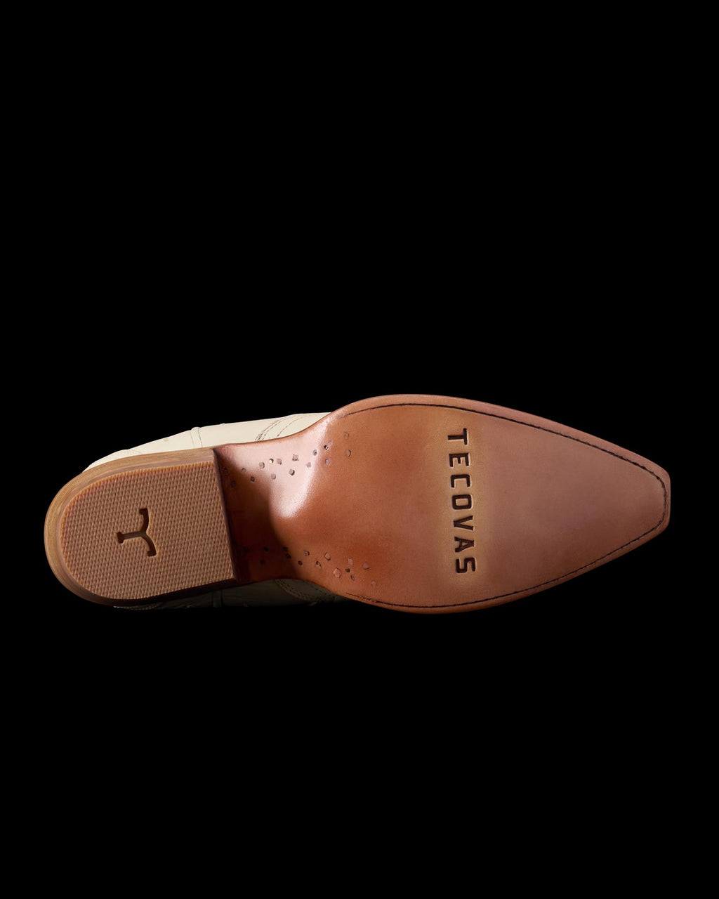 Sole view of The Loretta - Cream on plain background