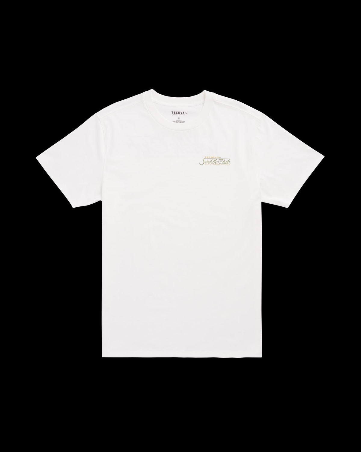 Front view of Men's Saddle Club T-Shirt - Bone/Multi on plain background