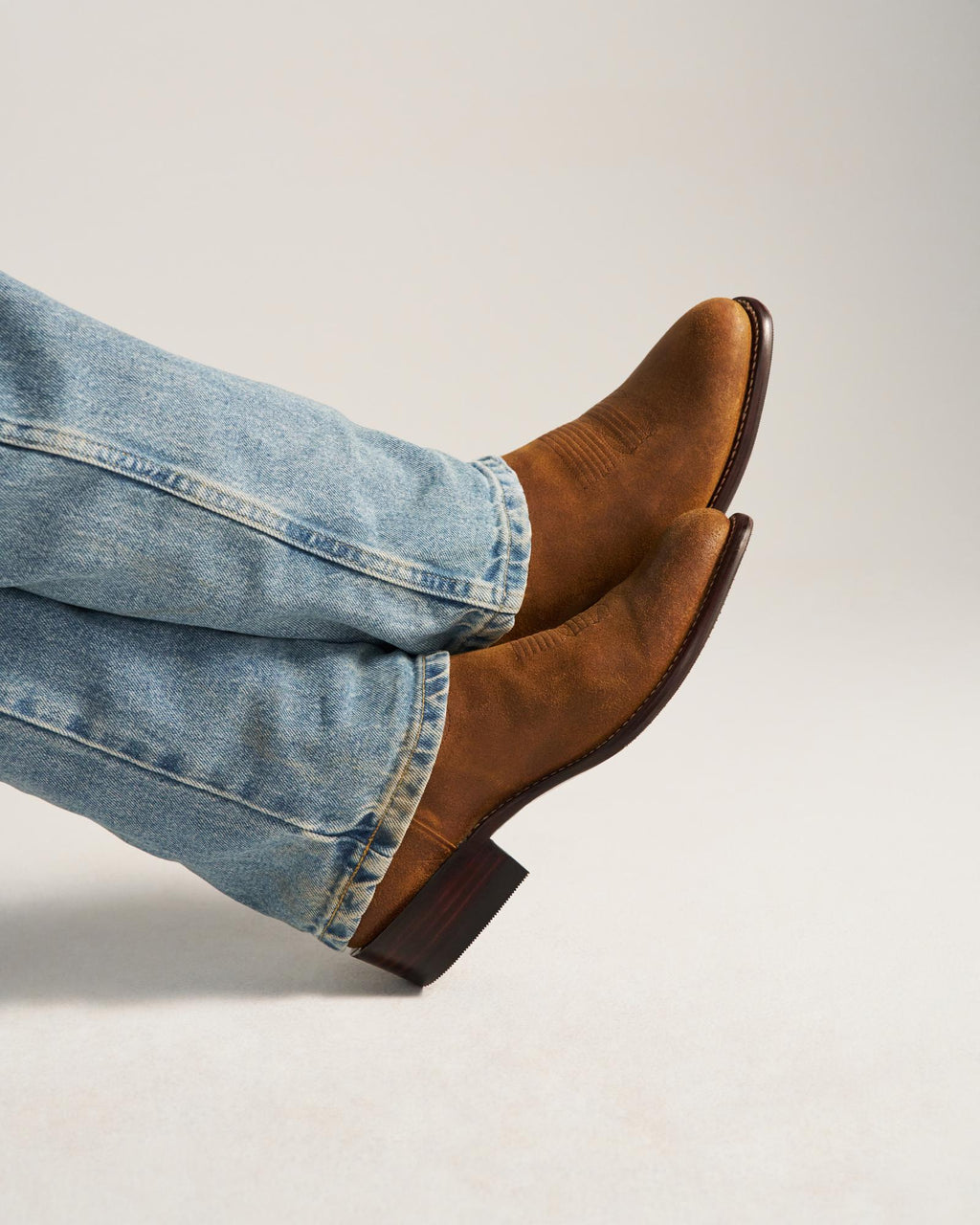 View of The Johnny - Husk Suede