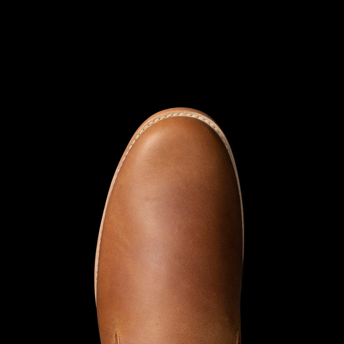 Toe view of The Monterrey - Butterscotch on plain background