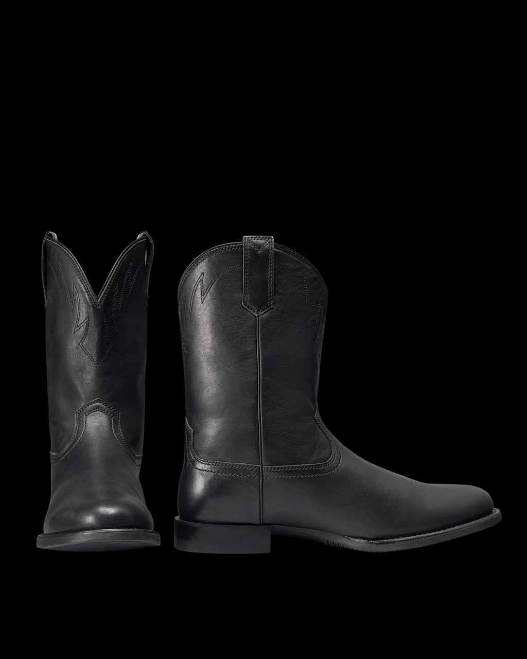 Pair view of The Glen - Midnight Cowhide on plain background