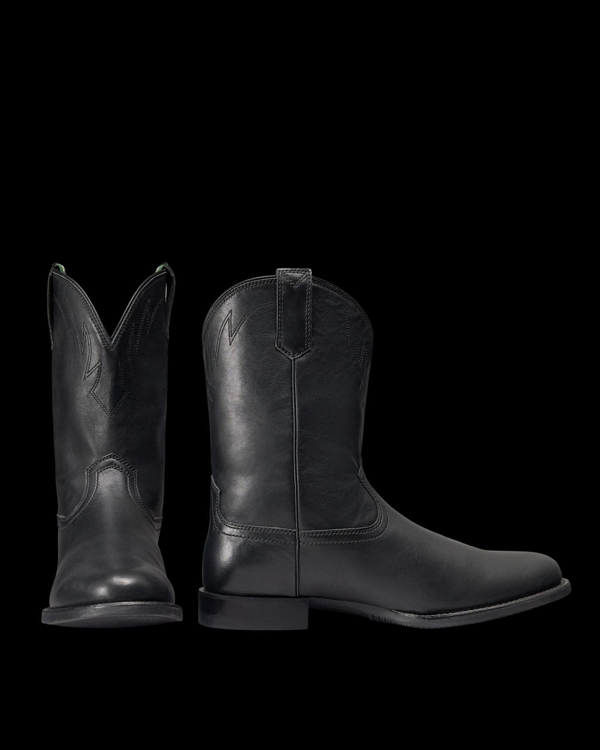 Pair view of The Glen - Midnight Cowhide on plain background
