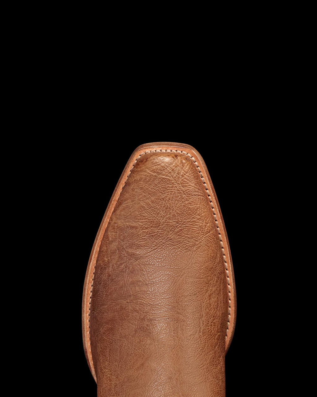Toe view of The Warren - Tumbleweed / Light Sage Calfskin on plain background