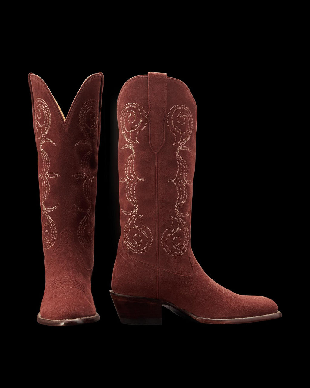 Pair view of The Jane - Brick Suede on plain background