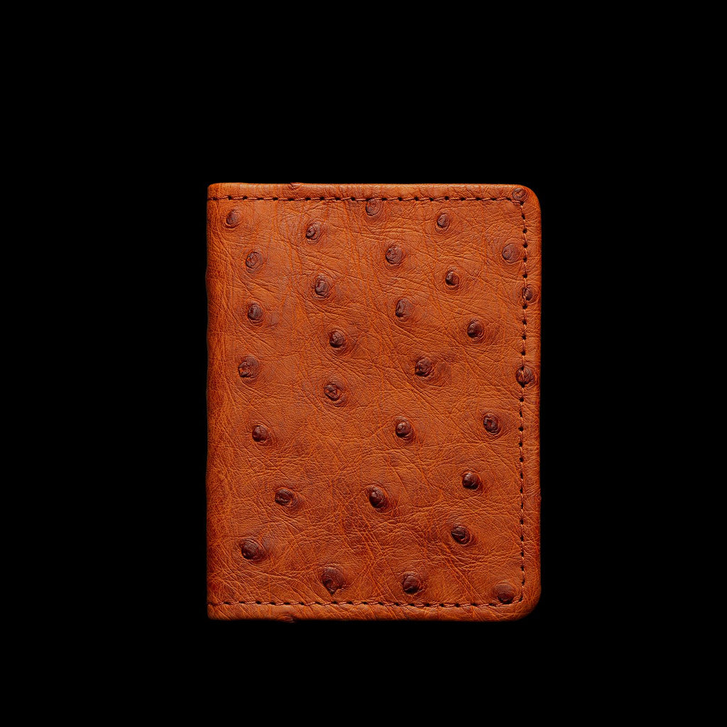 Front view of Bifold Card Case - Pecan on plain background
