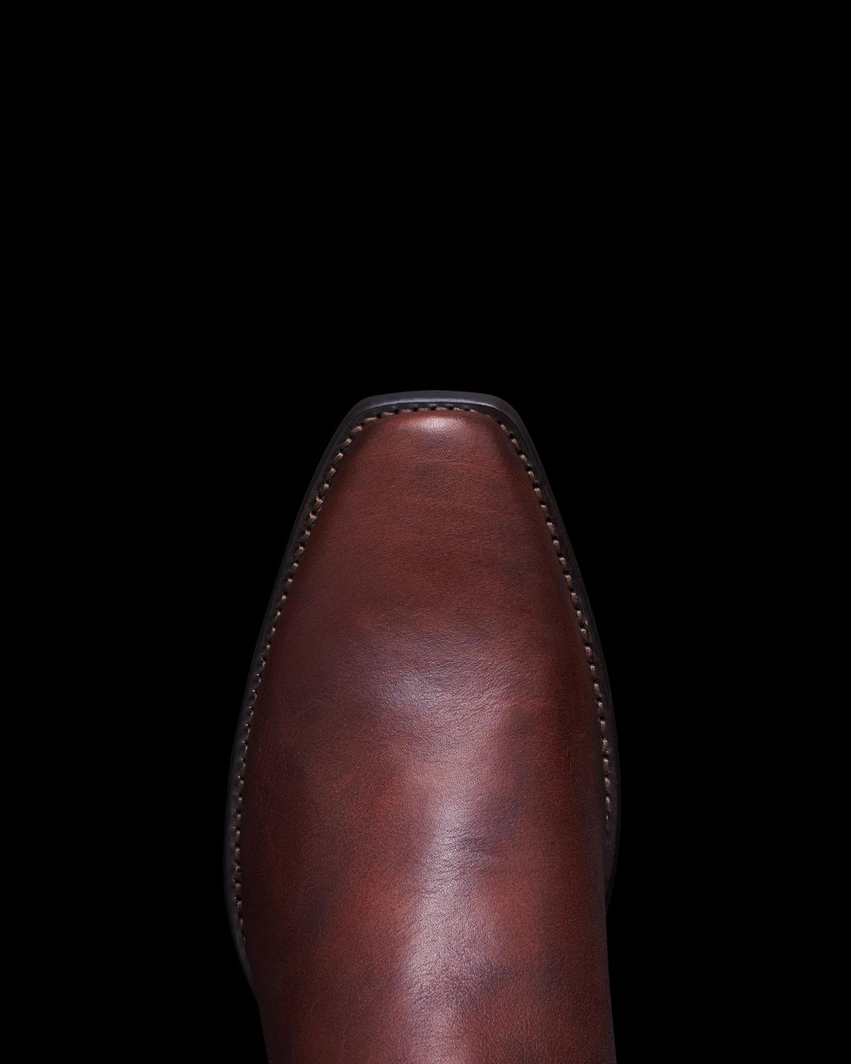 Toe view of The Jack - Cognac on plain background