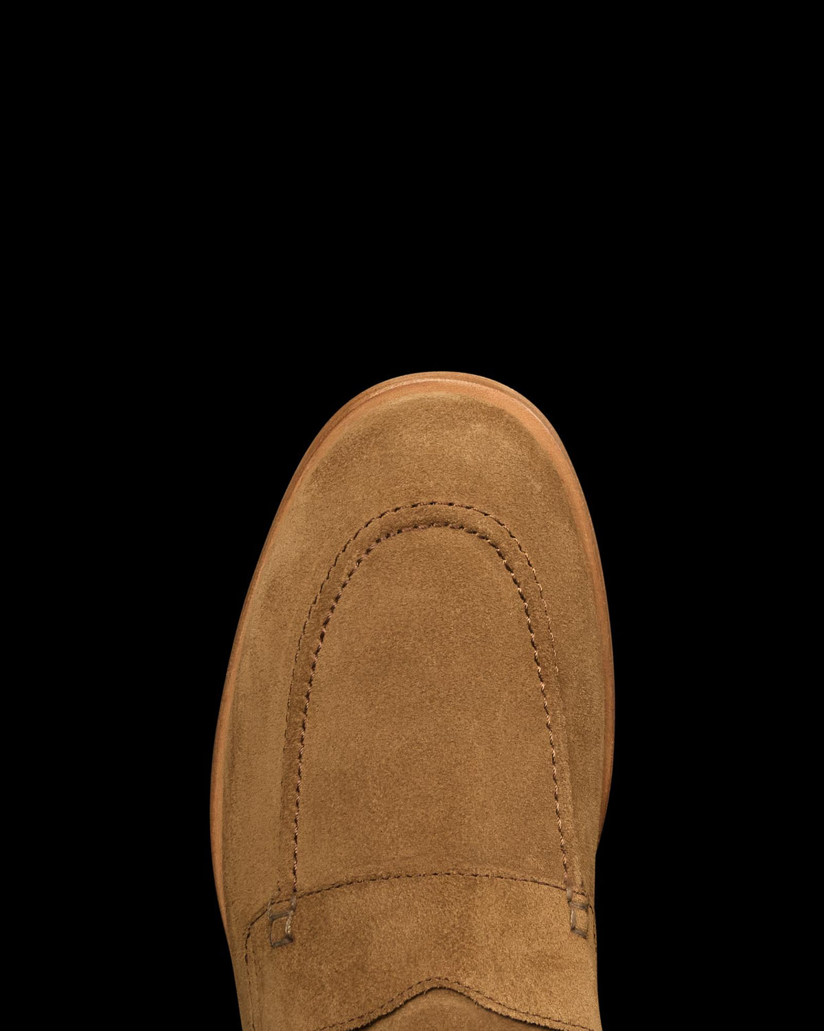 Toe view of The Monterrey Penny - Cork on plain background
