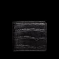 Front view of Alligator Billfold - Midnight on plain background