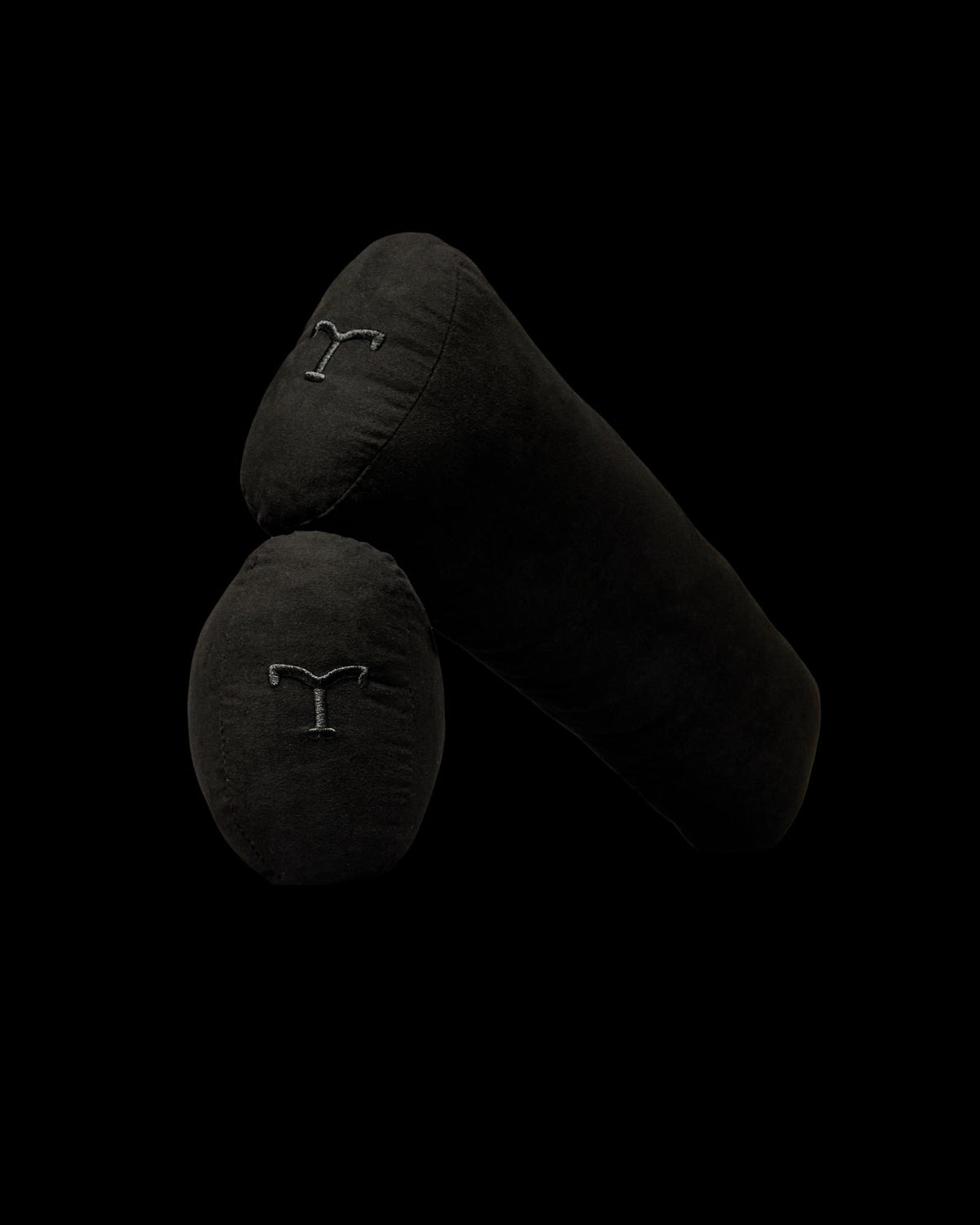 Front view of Fabric Boot Inserts - Black on plain background