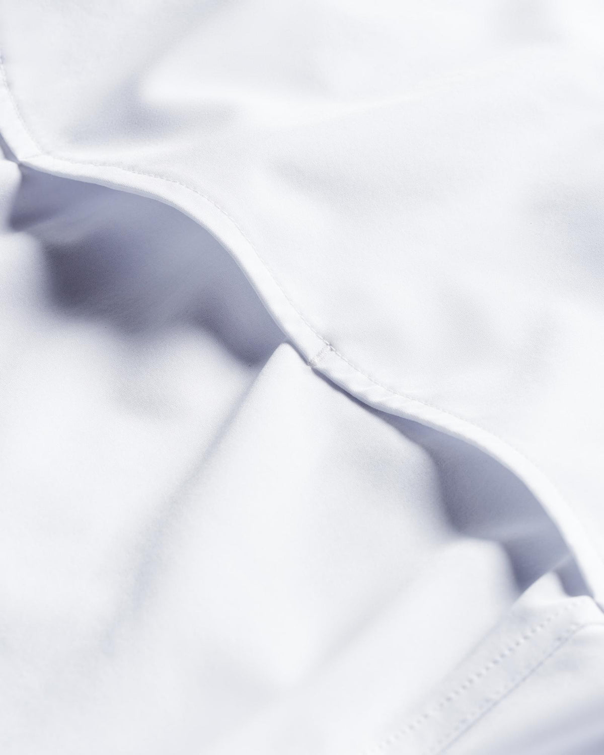 Closeup detail view of Men's Performance Western Pearl Snap SS - White
