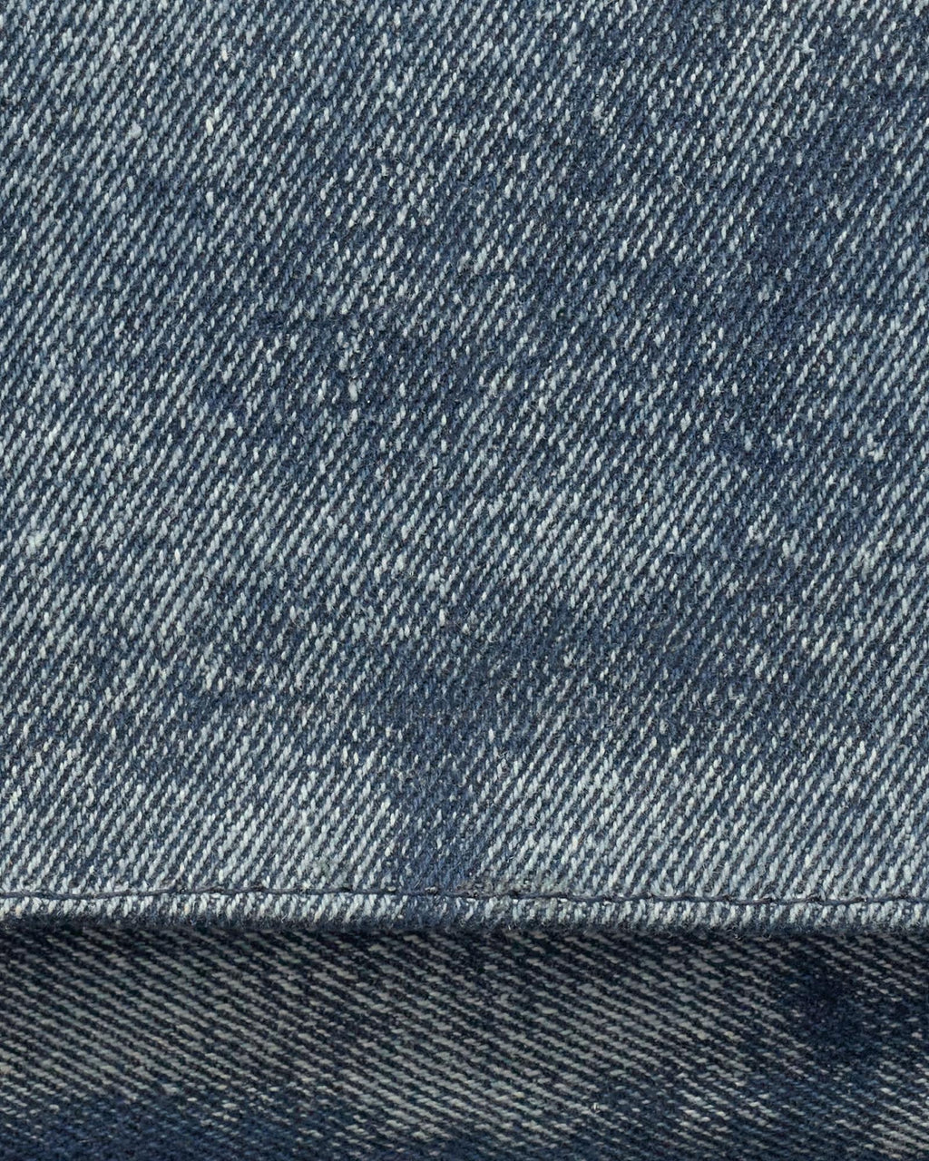 Closeup view of Denim Shoulder Bag - Medium Wash