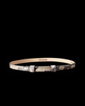 Front view of Hat Band - Black Bone on plain background