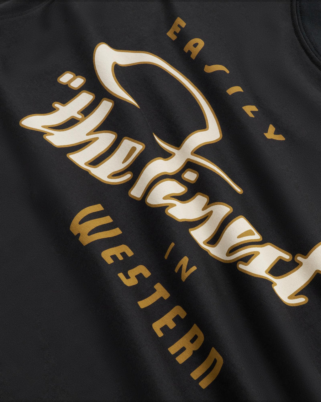 Closeup detail view of Men's the Finest Pocket T-Shirt - Black/Multi