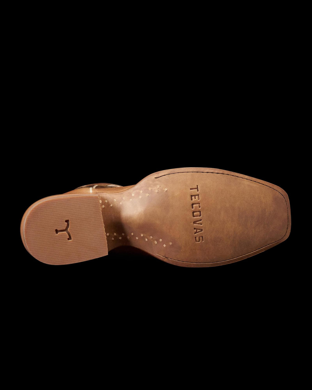 Sole view of The Parker - Tan Goat on plain background