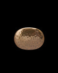 Front view of Hammered Buckle - Antique Brass on plain background